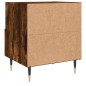 vidaXL Comodino Rovere Fumo 40x35x47,5 cm in Legno Multistrato