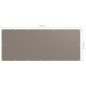 Paravento da Balcone Talpa 120x300 cm Tessuto Oxford Paravento da Balcone Talpa 120x300 cm Tessuto Oxford