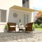 Tenda da Sole Retrattile 400x150 cm Giallo e Bianco Tenda da Sole Retrattile 400x150 cm Giallo e Bianco