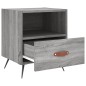 vidaXL Comodino Grigio Sonoma 40x35x47,5 cm in Legno Multistrato