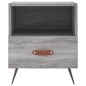 vidaXL Comodino Grigio Sonoma 40x35x47,5 cm in Legno Multistrato