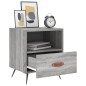 vidaXL Comodino Grigio Sonoma 40x35x47,5 cm in Legno Multistrato