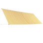 Tenda da Sole Retrattile 400x150 cm Giallo e Bianco Tenda da Sole Retrattile 400x150 cm Giallo e Bianco