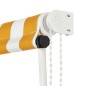Tenda da Sole Retrattile 400x150 cm Giallo e Bianco Tenda da Sole Retrattile 400x150 cm Giallo e Bianco