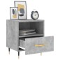 vidaXL Comodini 2 pz Grigio Cemento 40x35x47,5 cm in Legno Multistrato