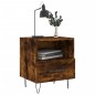 vidaXL Comodini 2 pz Rovere Fumo 40x35x47,5 cm in Legno Multistrato