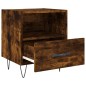 vidaXL Comodini 2 pz Rovere Fumo 40x35x47,5 cm in Legno Multistrato