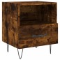 vidaXL Comodini 2 pz Rovere Fumo 40x35x47,5 cm in Legno Multistrato