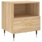 vidaXL Comodino Rovere Sonoma 40x35x47,5 cm in Legno Multistrato