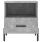 vidaXL Comodino Grigio Cemento 40x35x47,5 cm in Legno Multistrato
