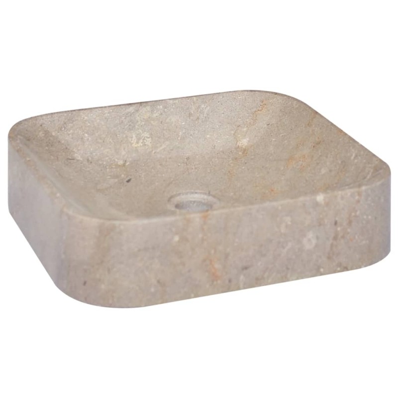 vidaXL Lavandino Grigio 40x40x10 cm in Marmo vidaXL Lavandino Grigio 40x40x10 cm in Marmo