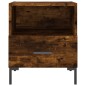 vidaXL Comodino Rovere Fumo 40x35x47,5 cm in Legno Multistrato