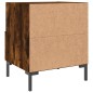 vidaXL Comodino Rovere Fumo 40x35x47,5 cm in Legno Multistrato