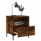 vidaXL Comodino Rovere Fumo 40x35x47,5 cm in Legno Multistrato