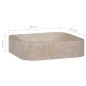vidaXL Lavandino Grigio 40x40x10 cm in Marmo vidaXL Lavandino Grigio 40x40x10 cm in Marmo