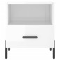 vidaXL Comodini 2 pz Bianco Lucido 40x35x47,5 cm in Legno Multistrato