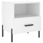 vidaXL Comodino Bianco 40x35x47,5 cm in Legno Multistrato