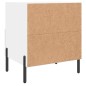 vidaXL Comodino Bianco 40x35x47,5 cm in Legno Multistrato