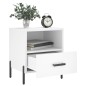 vidaXL Comodino Bianco 40x35x47,5 cm in Legno Multistrato