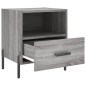 vidaXL Comodino Grigio Sonoma 40x35x47,5 cm in Legno Multistrato