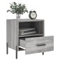 vidaXL Comodino Grigio Sonoma 40x35x47,5 cm in Legno Multistrato