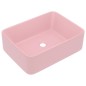 Lavandino Luxury Rosa Opaco 41x30x12 cm in Ceramica Lavandino Luxury Rosa Opaco 41x30x12 cm in Ceramica