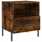 vidaXL Comodino Rovere Fumo 40x35x47,5 cm in Legno Multistrato