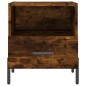 vidaXL Comodino Rovere Fumo 40x35x47,5 cm in Legno Multistrato