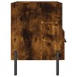 vidaXL Comodino Rovere Fumo 40x35x47,5 cm in Legno Multistrato