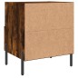 vidaXL Comodino Rovere Fumo 40x35x47,5 cm in Legno Multistrato