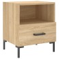 vidaXL Comodino Rovere Sonoma 40x35x47,5 cm in Legno Multistrato