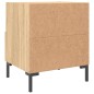 vidaXL Comodino Rovere Sonoma 40x35x47,5 cm in Legno Multistrato