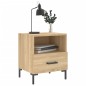 vidaXL Comodino Rovere Sonoma 40x35x47,5 cm in Legno Multistrato