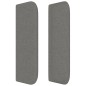 Testiera ad Orecchio Grigio Scuro 103x16x78/88 cm in Tessuto
