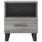 vidaXL Comodino Grigio Sonoma 40x35x47,5 cm in Legno Multistrato