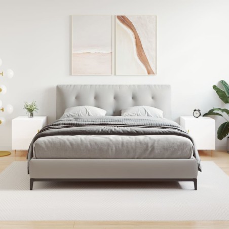 vidaXL Comodini 2 pz Bianco Lucido 40x40x50 cm in Legno Multistrato