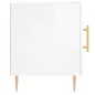 vidaXL Comodini 2 pz Bianco Lucido 40x40x50 cm in Legno Multistrato vidaXL Comodini 2 pz Bianco Lucido 40x40x50 cm in Legno Multistrato