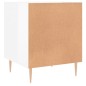 vidaXL Comodini 2 pz Bianco Lucido 40x40x50 cm in Legno Multistrato vidaXL Comodini 2 pz Bianco Lucido 40x40x50 cm in Legno Multistrato