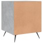 vidaXL Comodino Grigio Cemento 40x40x50 cm in Legno Multistrato vidaXL Comodino Grigio Cemento 40x40x50 cm in Legno Multistrato