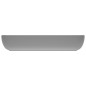 Lavabo Lusso Rettangolare Grigio Chiaro Opaco 71x38 cm Ceramica