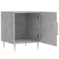 vidaXL Comodino Grigio Cemento 40x40x50 cm in Legno Multistrato vidaXL Comodino Grigio Cemento 40x40x50 cm in Legno Multistrato
