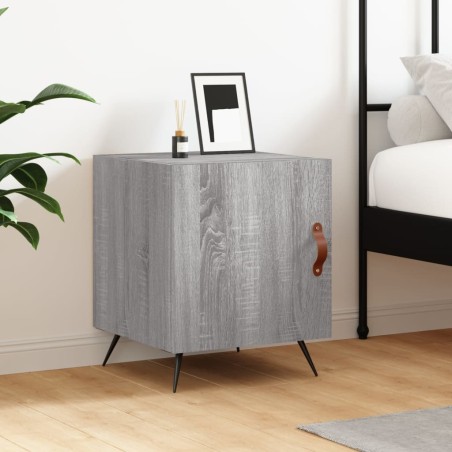 vidaXL Comodino Grigio Sonoma 40x40x50 cm in Legno Multistrato