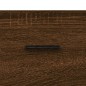 vidaXL Comodini 2 pz Rovere Marrone 40x35x47,5 cm in Legno Multistrato