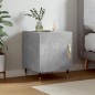 vidaXL Comodino Grigio Cemento 40x40x50 cm in Legno Multistrato vidaXL Comodino Grigio Cemento 40x40x50 cm in Legno Multistrato