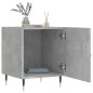 vidaXL Comodino Grigio Cemento 40x40x50 cm in Legno Multistrato vidaXL Comodino Grigio Cemento 40x40x50 cm in Legno Multistrato