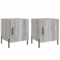 vidaXL Comodini 2 pz Grigio Sonoma 40x40x50 cm in Legno Multistrato vidaXL Comodini 2 pz Grigio Sonoma 40x40x50 cm in Legno Multistrato