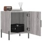 vidaXL Comodini 2 pz Grigio Sonoma 40x40x50 cm in Legno Multistrato vidaXL Comodini 2 pz Grigio Sonoma 40x40x50 cm in Legno Multistrato