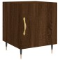 vidaXL Comodino Rovere Marrone 40x40x50 cm in Legno Multistrato