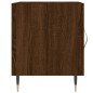 vidaXL Comodino Rovere Marrone 40x40x50 cm in Legno Multistrato