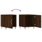 vidaXL Comodino Rovere Marrone 40x40x50 cm in Legno Multistrato